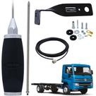 Antena Móvel Px Marinox 2,70 metros B-2003p Prolongador Inox 60cm Cabo 5,5 metros Suporte Dianteiro Motorista Vw Volkswagen Delivery