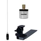 Antena Móvel PX Marinox Mini Maria Mole 1,40 Metros B-2005p + Suporte Bi-Articulado Adaptável Carroceria Caminhonete + Adaptador UHF para PX