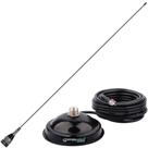 Antena Móvel Vhf 1/4 de Onda Suporte Magnético Imã Cabo Coaxial 5,5 metros Conector Uhf Mini Motorola