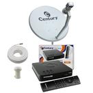 Antena Parabólica Digital Century 60cm Banda Ku, Midiabox B7, Kit Completo..