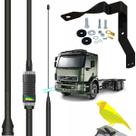 Antena Px Bobinada 100w Canarinho Black Suporte Parabrisa Carona Volvo Vm Parafusos