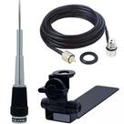 Antena Px Bobinada 1,62m Suporte Bi-articulado Caminhonete Carroceria Cabo 3,5m