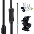 Antena Px Bobinada Mini Argentina Black 1,08m Porta Malas Capu Parafusos