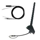 Antena Teto Traseira Completa Haste Compatível com HB20 Tucson I30 IX35 Amplificada + Extensão 3,80m Caneca x Plug DIN