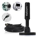 Antena TV Aberta Digital HDTV 4k Interna Externa Prova D'Agua Com Base Imã e Cabo 5 Metros - Exbom