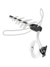 Antena Tv Digital Externa 4 Em 1 Vhf/uhf/fm/hdtv Dtv-3000, Completa, Com Mastro E Cabos 15 Metros