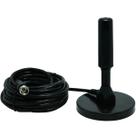 Antena Tv Digital Hdtv Conversora Interna Externa 3.5dbi Base Magnética Peining WU-3003 Preta