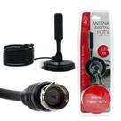 Antena TV Digital HDTV Interna/Externa 3.5 DBI Com Cabo 3 metros