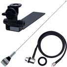 Antena Vhf 1/4 M-300c Cabo Mini Motorola 5,5m Suporte Carroceria Caminhonete