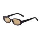Anteojos de Sol Ovalados Retro de los 90 Laurinny para Mujer con Montura Negra Anteojos de Sol Ovalados Retro de los 90 Laurinny para Mujer con Montura Negra