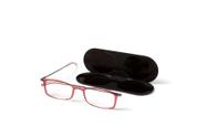 Anteojos ThinOptics Milano Rectangulares Rojos Fuerza 2.00