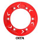 Anti-block traseiro da corrente vermalho para crf 250 x importada 04 em diante - okta