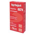 Anti-inflamatório Ketojet para Cães e Gatos com 10 Comprimidos de 5 mg