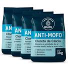 Anti Mofo Com Cloreto de Cálcio Elimina Mofo e Mau Cheiro 1Kg Para Closets Armários Banheiros Ambientes Fechados