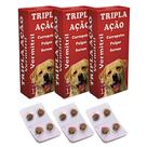 Anti Pulga Carrapato Verme e Sarna para Cães de até 15kg Com 12 Comprimidos Mastigáveis