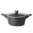 Antiaderente Stock Pot SENSARTE com tampa de indução de 2,6/4,5/6,6 L