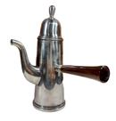 Antiga Chocolateira Em Metal Prateado - R 10619