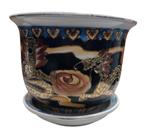 Antigo Cachepo Em Porcelana Oriental - R 10793