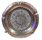 Antigo Prato Decorativo Em Metal - R 10976