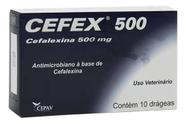 Antimicrobiano Cefex 500mg 10 Drageas - Cepav