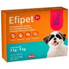 Antiparasitário Ibasa Efipet 3+ para Cães 4 a 9Kg - Pipeta 1,5ml