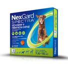 Antiparasitário NexGard Spectra para Cães de 7,6 kg a 15 kg com 1 Tablete