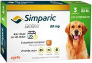 Antipulgas, Carrapatos e Sarnas Simparic para Cães de 20,1 a 40 kg 3 Comprimidos Antipulgas, Carrapatos e Sarnas Simparic para Cães de 20,1 a 40 kg 3 Comprimidos