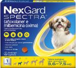Antipulgas, Carrapatos e Vermífugo NexGard Spectra para Cães de 3,6 a 7,5 kg 1 Tablete