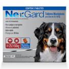 Antipulgas e Carrapatos NexGard para Cães Acima de 25 kg com 3 Tabletes