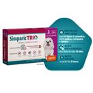 Antipulgas e Carrapatos Simparic Trio para Cães de 2,6 a 5 kg com 3 Comprimidos