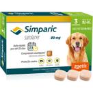 Antipulgas Zoetis Simparic 80 mg para Cães 20,1 a 40 Kg - 3 Comprimidos