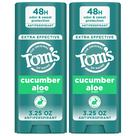 Antitranspirante Tom's of Maine Cucumber Aloe 96 mL, pacote com 2