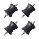 Antivibratório Amortecedor Coxim II 5/16" 50x50mm 150kg Vibra-Stop Kit 4 Peças