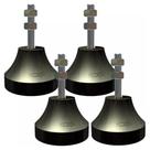 Antivibratório Amortecedor Vibra-Stop Micro III 1/2" 70mm Capacidade 100kg, Kit 4 Peças