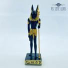 Anúbis Preto e Dourado em Resina - 22,5 cm