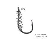Anzol carpeiro com mola 12147 com 6 unidades