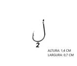 Anzol chinu black com 10 unidades