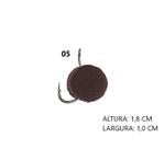 Anzol chinu black - com ração artificial