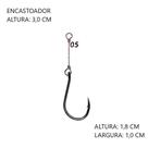 Anzol chinu encastoado com 10 unidades