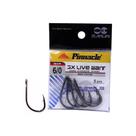 Anzol de Pesca Maruri Pinnacle 3X Live Bait Aço Carbono N 6/0 - 5 peças