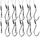 Anzol Encastoado Nylon 60cm 268lbs Com Anzol Super Cat Fish 12/0 10un