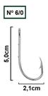 Anzol Norueguês Mustad 92247 Nº 6/0 - 25 Peças