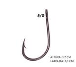 Anzol pacu black aço carbono com 10 unidades Anzol pacu black aço carbono com 10 unidades