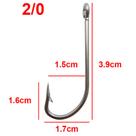 Anzol para Pesca Em Aço Inox Com Argola 100 Peças Marinizado Varios Tamanhos
