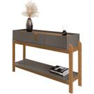 Aparador 2 Gavetas 50524 130cm Cinza Perola Cedro DCASA