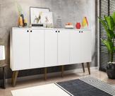 Aparador 6 Portas Guatemala Branco Casa Moderna