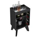 Aparador Adega Bar 4 Nichos 72X45 cm DRI 4139 Preto ARLY Aparador Adega Bar 4 Nichos 72X45 cm DRI 4139 Preto ARLY