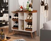 Aparador Adega Bar com Prateleiras Pericles Plus Pés Palito - Cores - Comprar Moveis para sua Casa