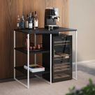 Aparador Adega Industrial Bar Barzinho Bourbon Aço Branco e Preto 80 Cm Aparador Adega Industrial Bar Barzinho Bourbon Aço Branco e Preto 80 Cm