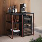 Aparador Adega Industrial Bar Barzinho Bourbon Aço Cobre e Preto 80 Cm Aparador Adega Industrial Bar Barzinho Bourbon Aço Cobre e Preto 80 Cm